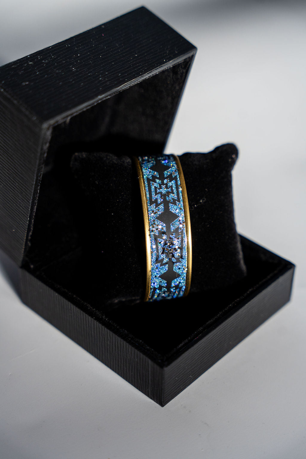 Petite manchette décorée colombian vibes bleu